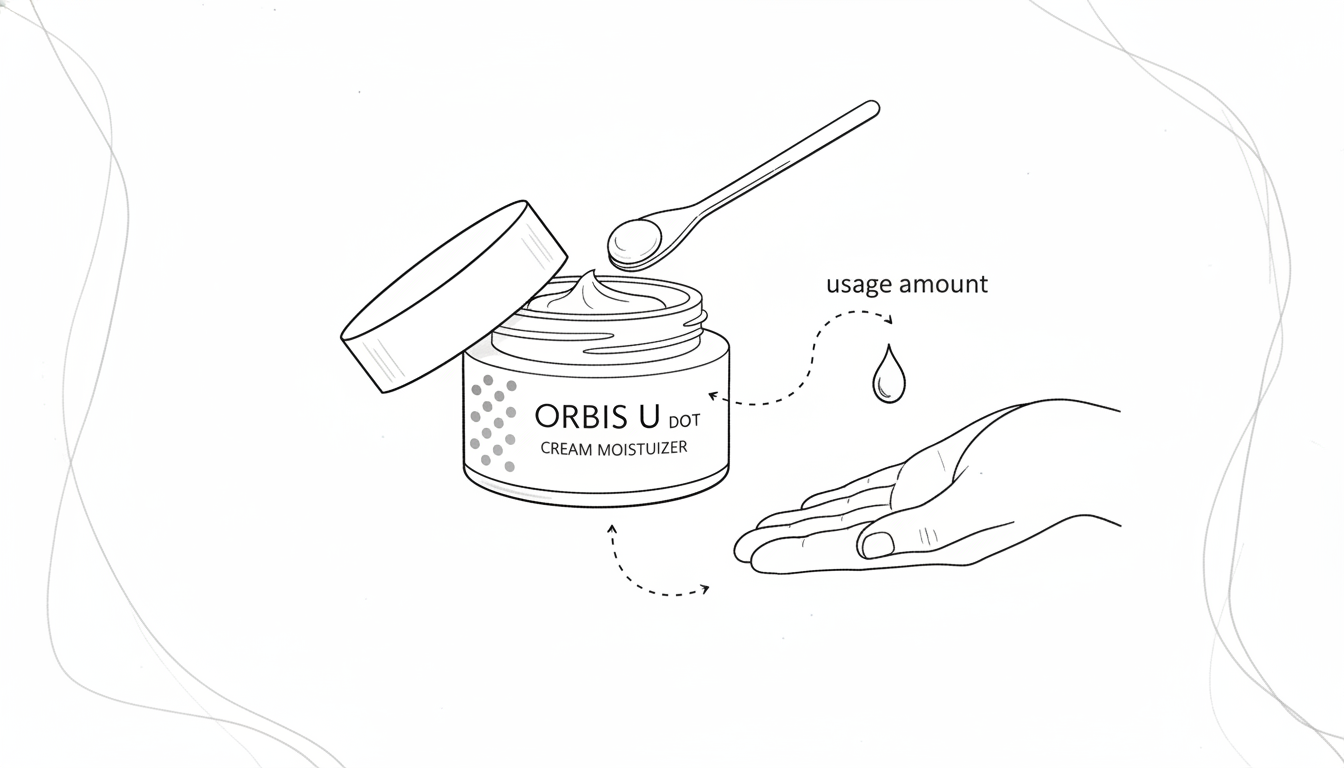 オルビスユードット クリームモイスチャライザーの使用量は?