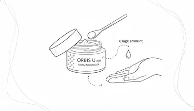 オルビスユードット クリームモイスチャライザーの使用量は?