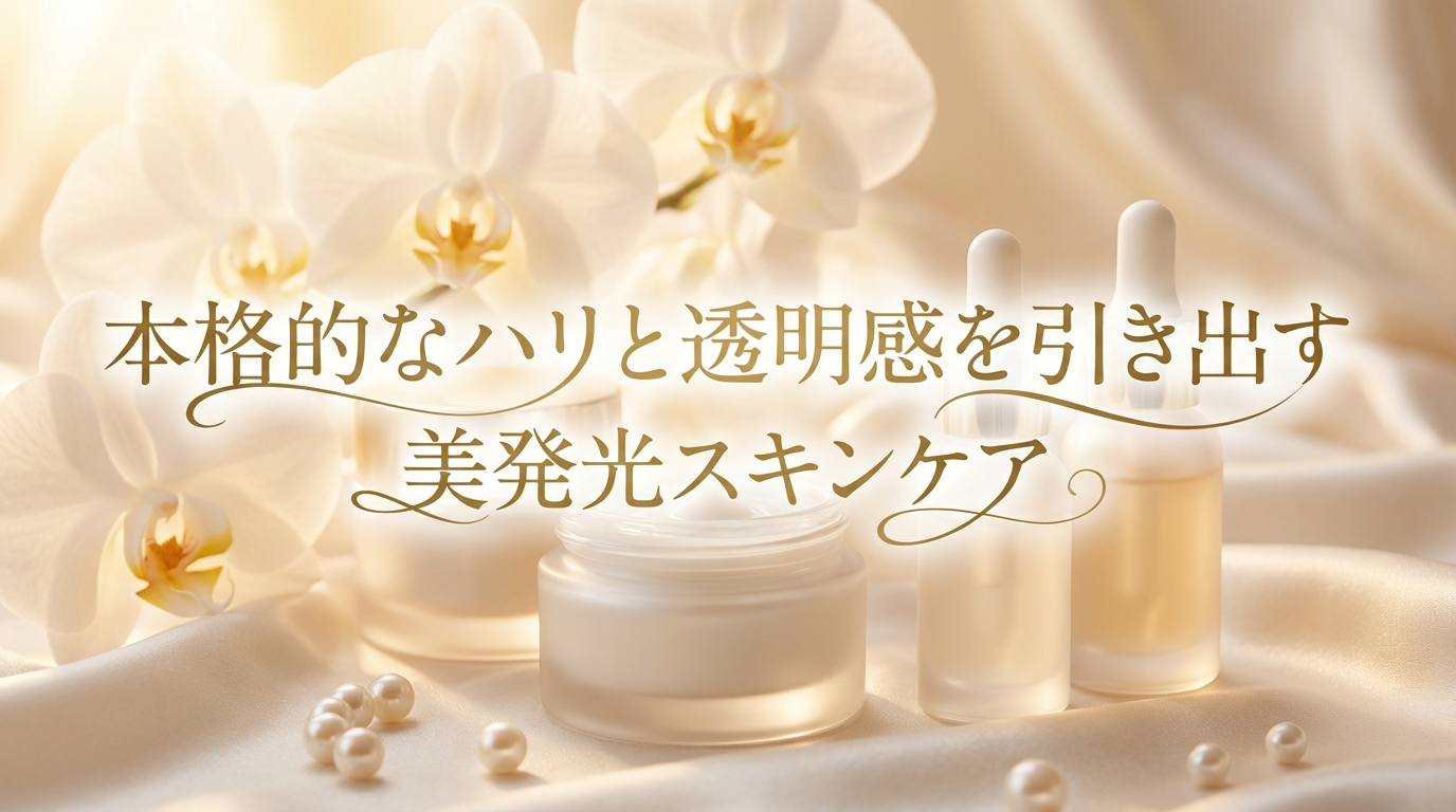 本格的なハリと透明感を引き出す美発光スキンケア