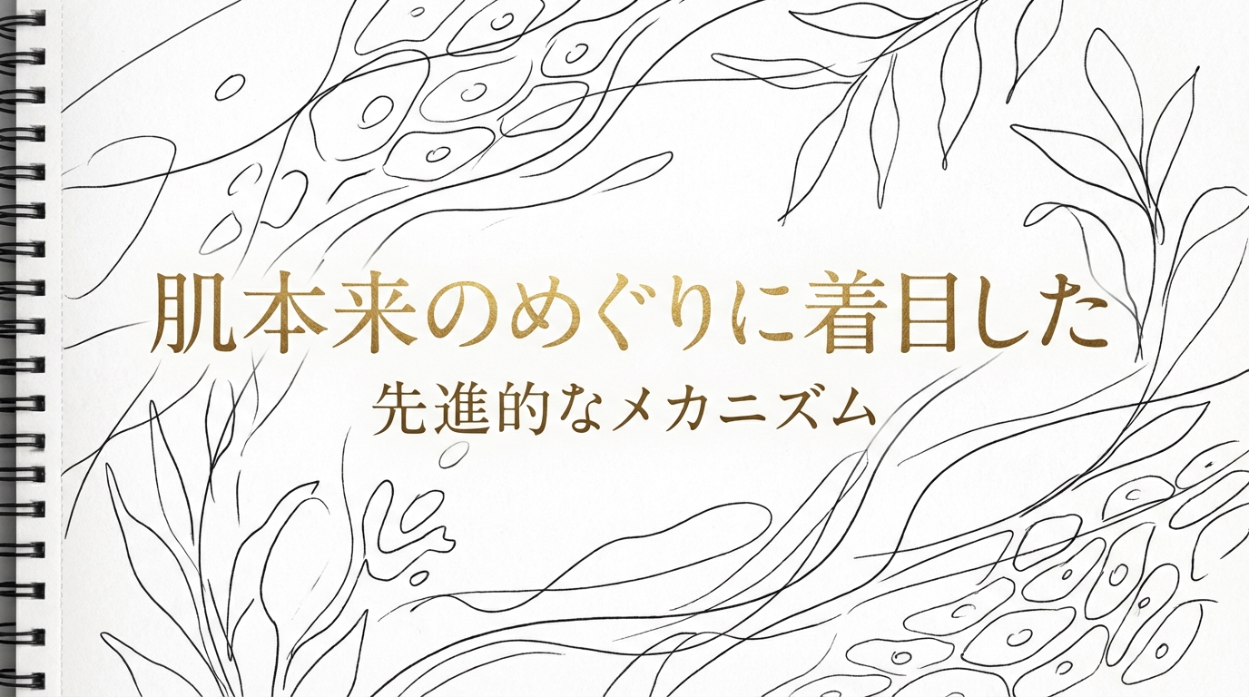 肌本来のめぐりに着目した先進的なメカニズム