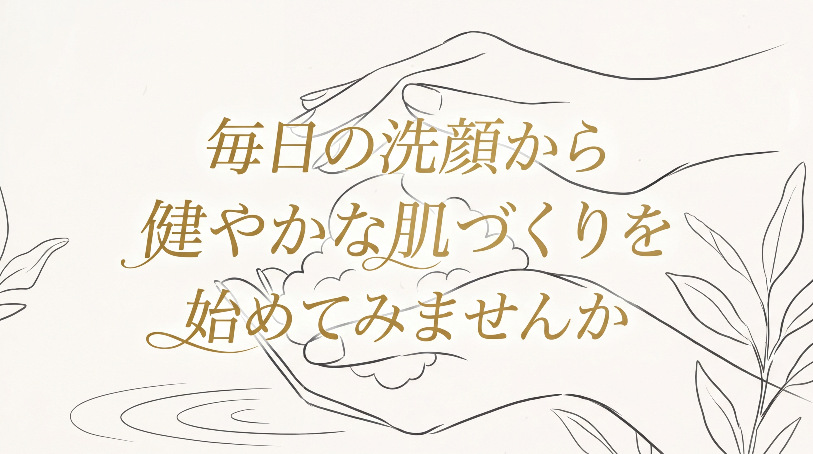 毎日の洗顔から健やかな肌づくりを始めてみませんか