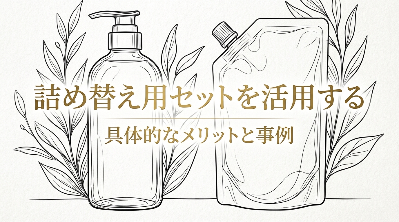 詰め替え用セットを活用する具体的なメリットと事例