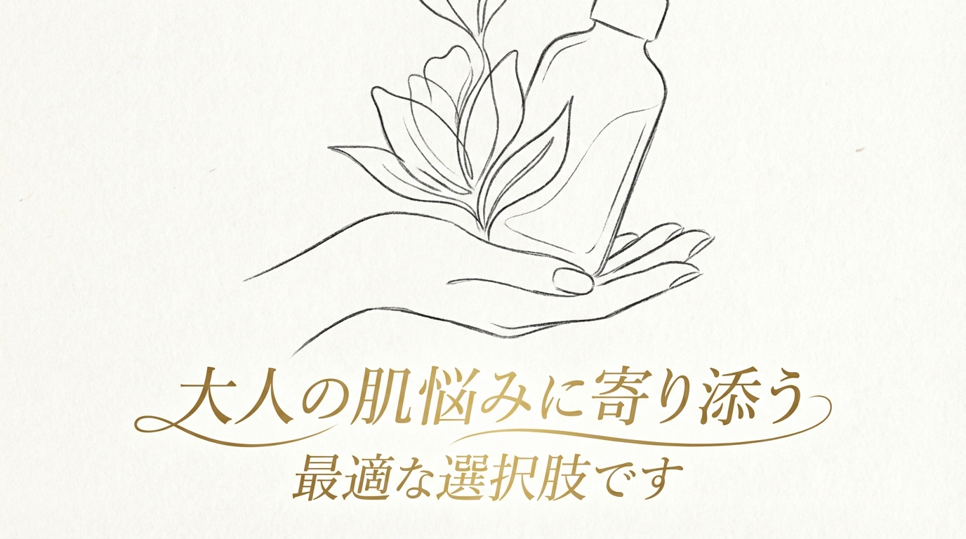 大人の肌悩みに寄り添う最適な選択肢です