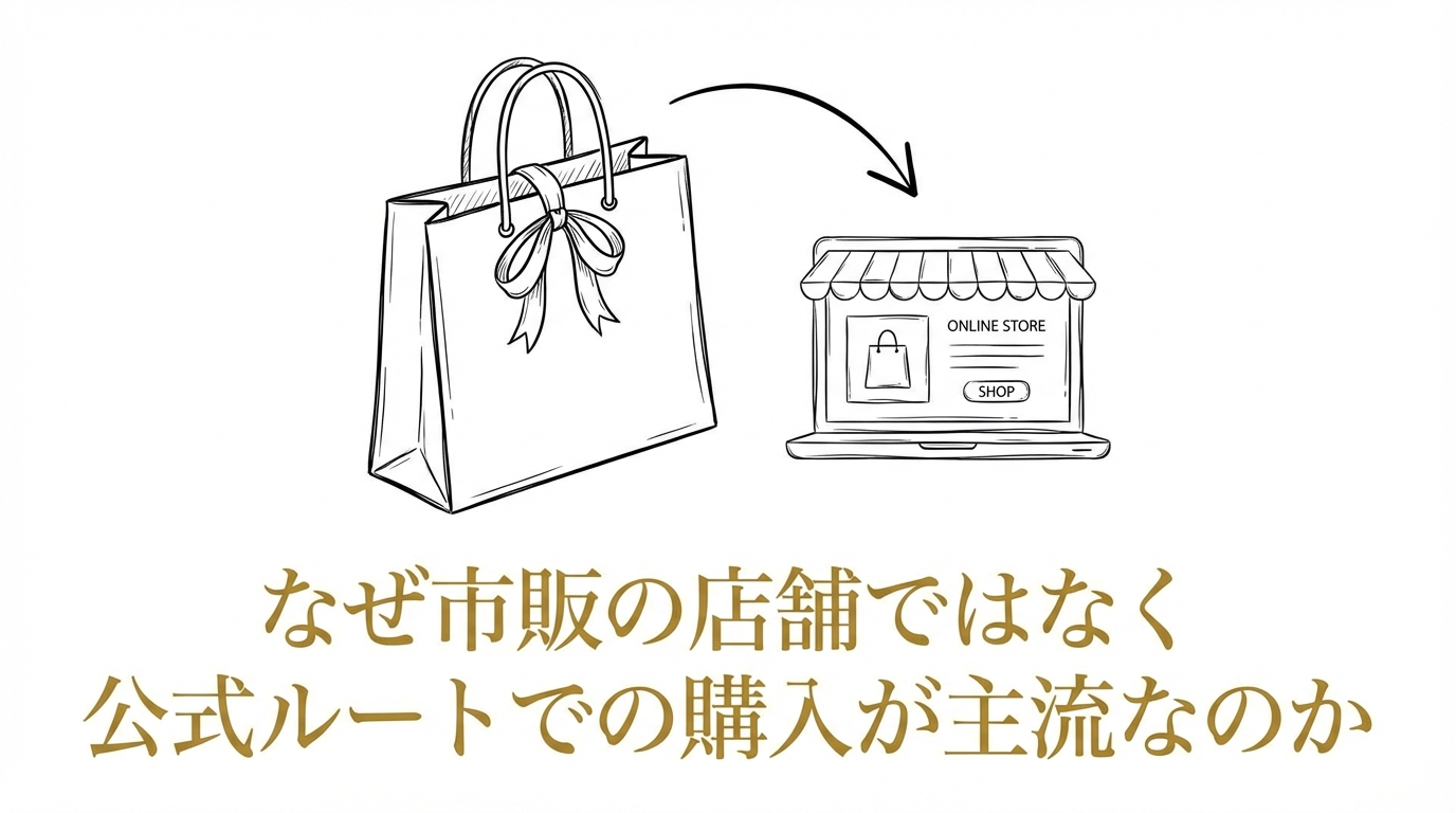 なぜ市販の店舗ではなく公式ルートでの購入が主流なのか