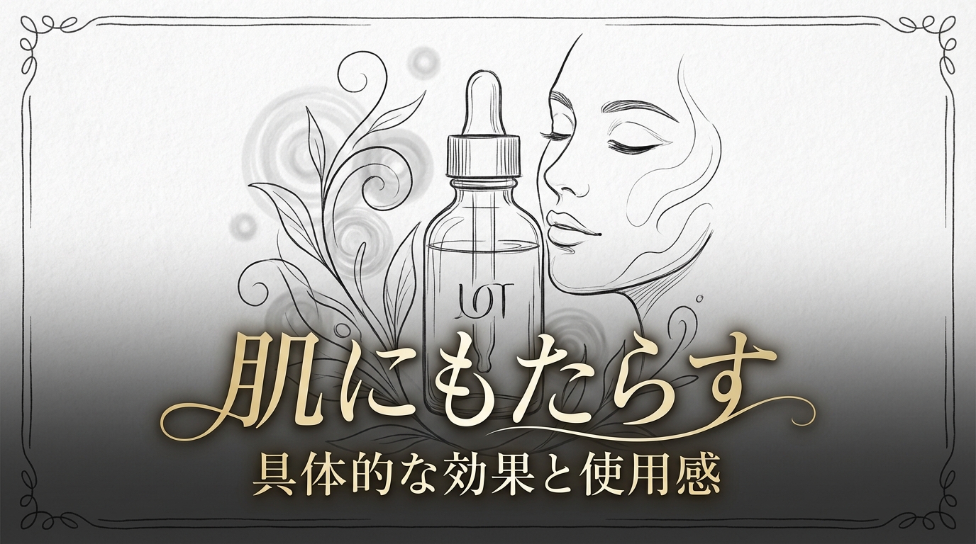 肌にもたらす具体的な効果と使用感
