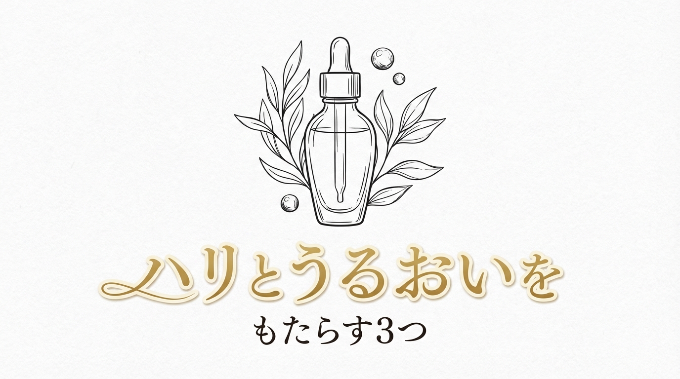 ハリとうるおいをもたらす3つの理由