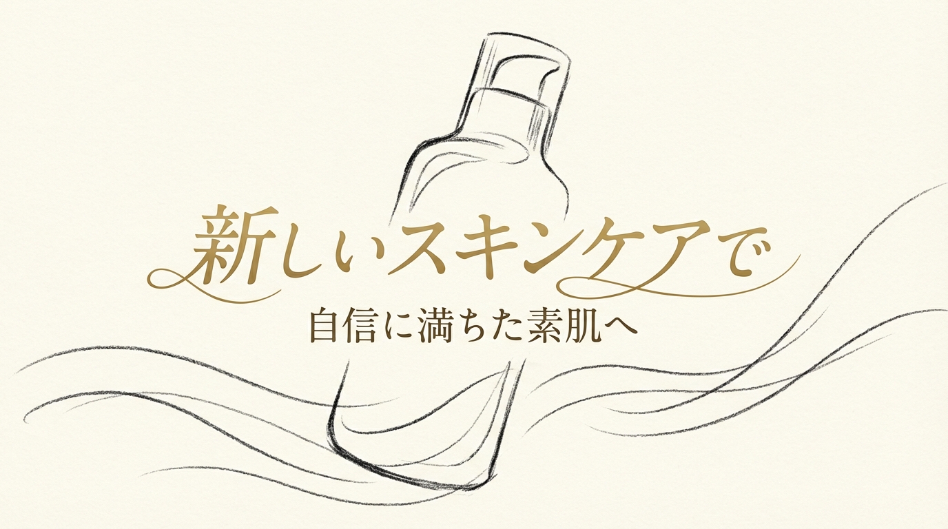新しいスキンケアで自信に満ちた素肌へ