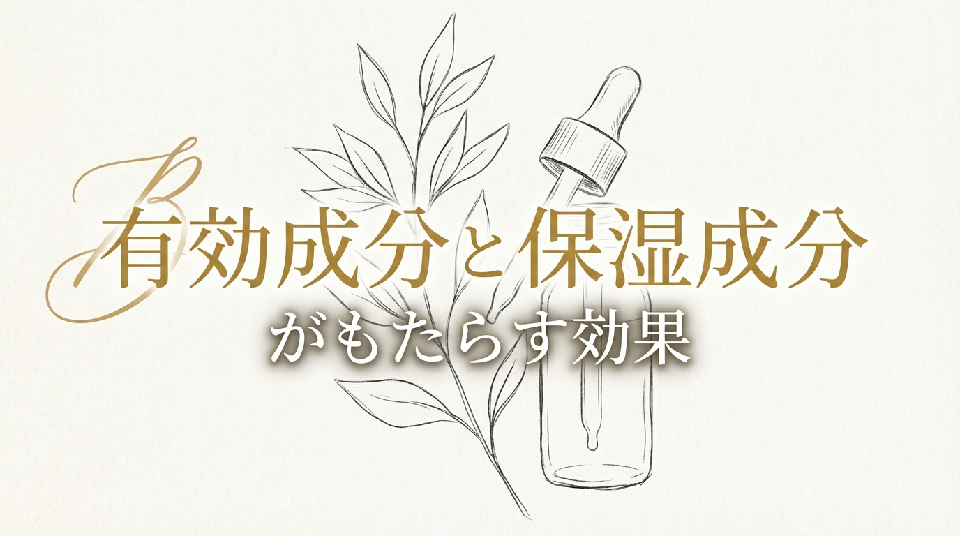 有効成分と保湿成分がもたらす効果の理由