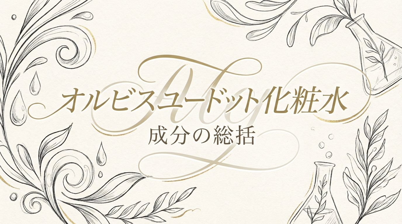 オルビスユードット 化粧水 成分の総括