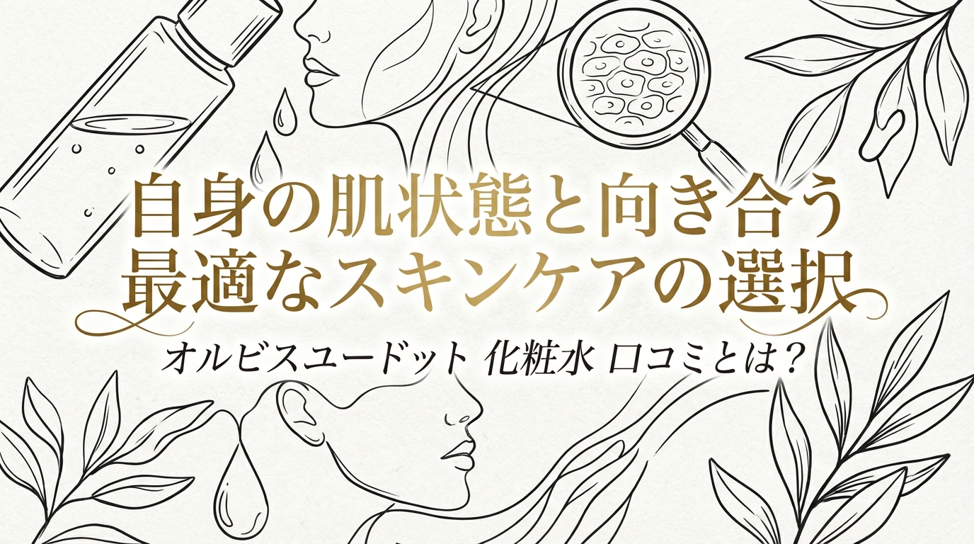 自身の肌状態と向き合う最適なスキンケアの選択