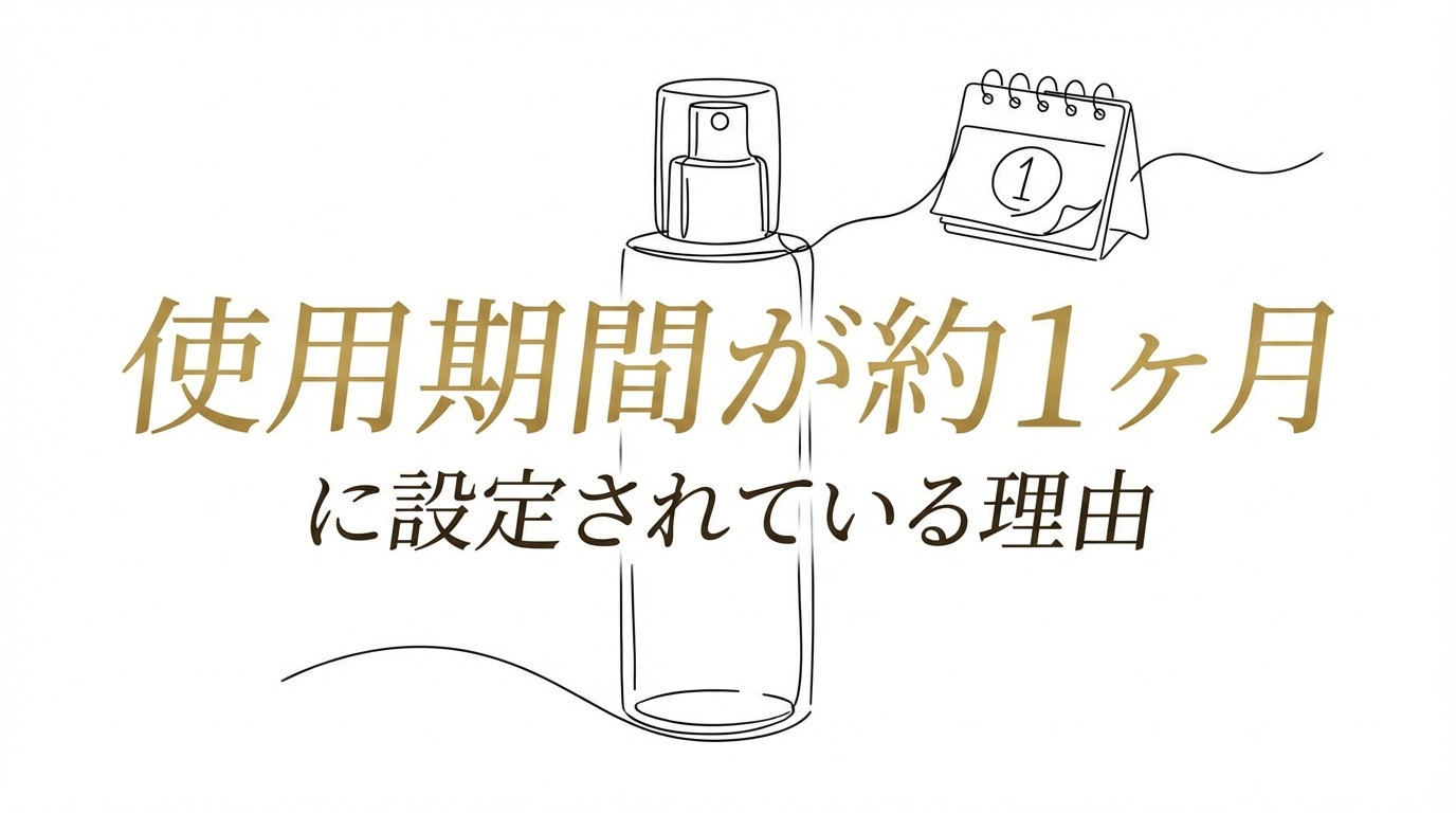 使用期間が約1ヶ月に設定されている理由