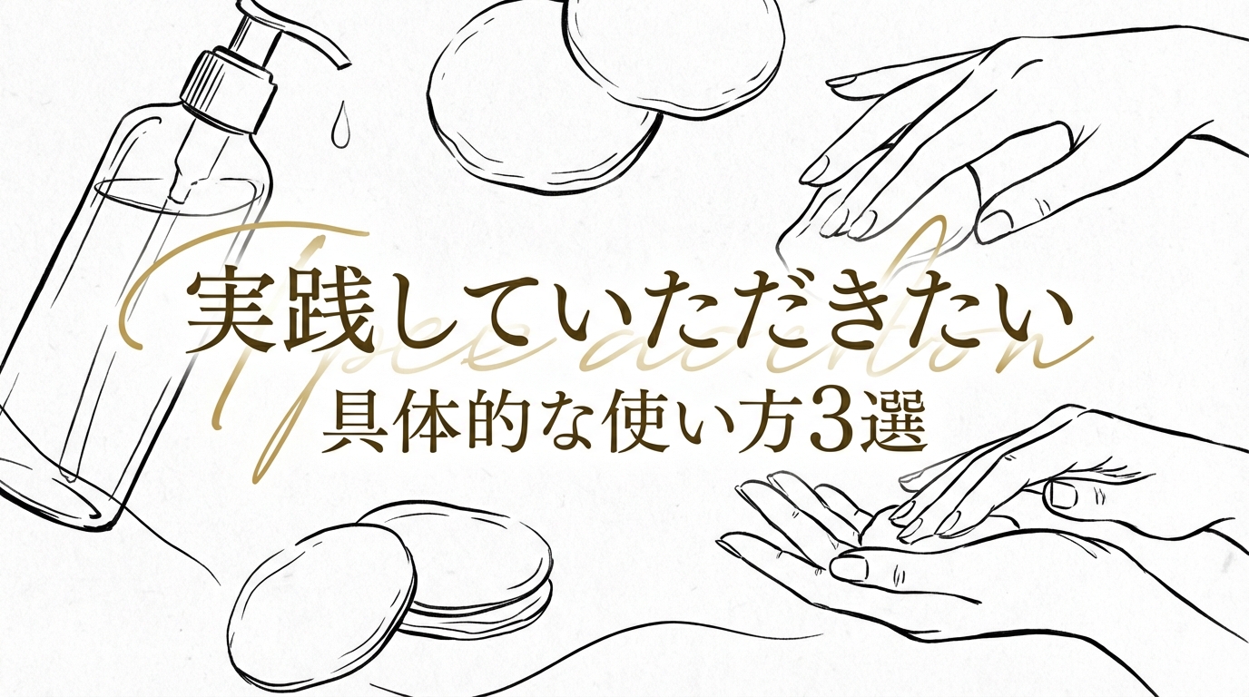 実践していただきたい具体的な使い方3選
