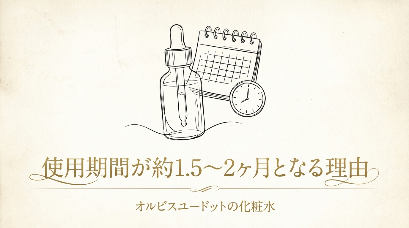 使用期間が約1.5〜2ヶ月となる理由
