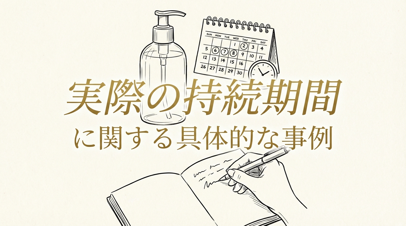 実際の持続期間に関する具体的な事例