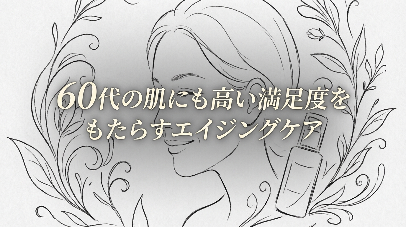 60代の肌にも高い満足度をもたらすエイジングケア