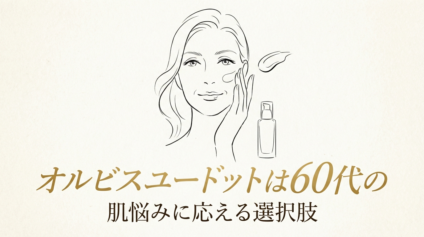 オルビスユードットは60代の肌悩みに応える選択肢