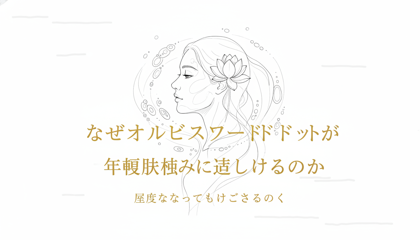 なぜオルビスユードットが年齢肌悩みに適しているのか