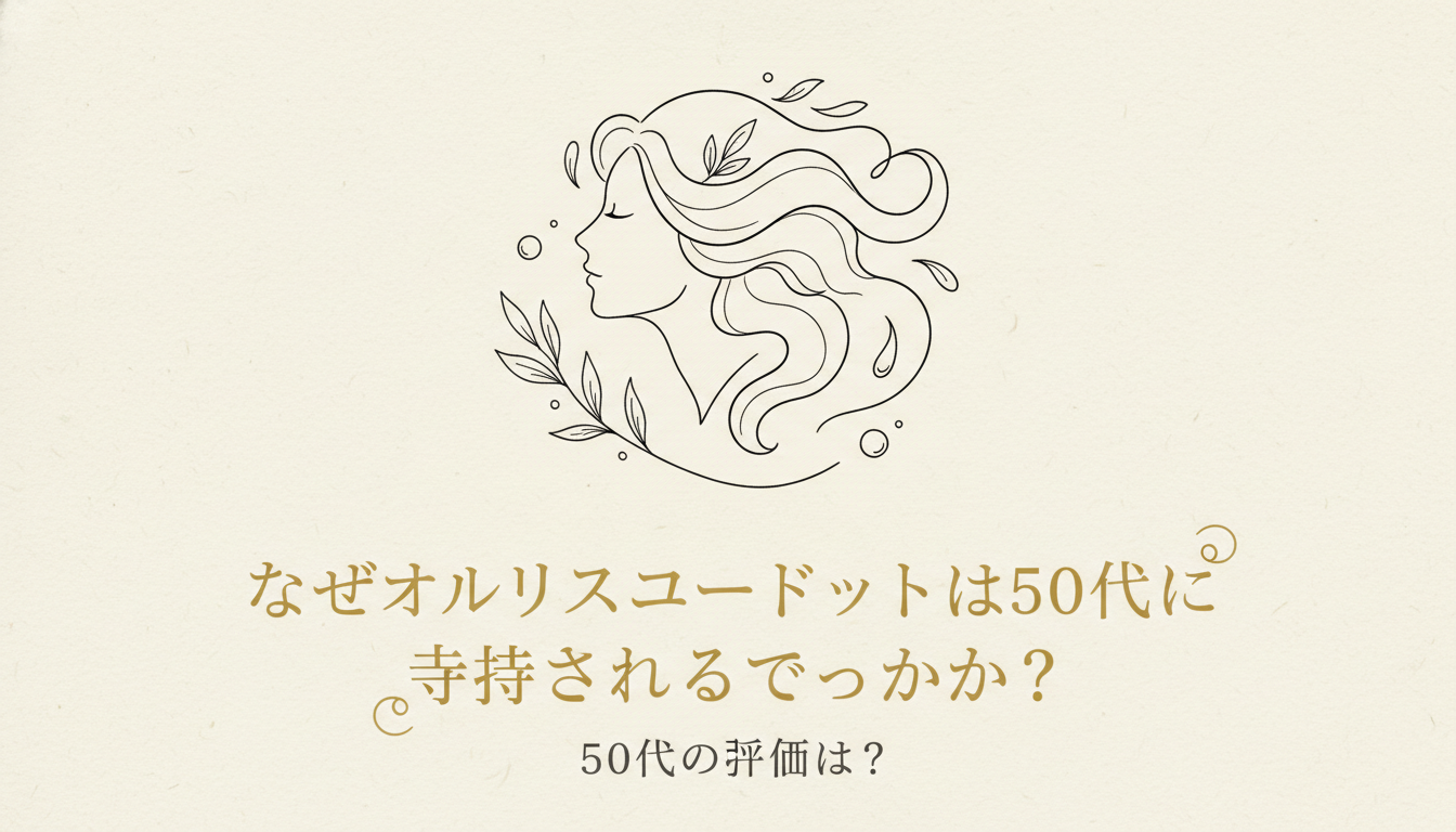 なぜオルビスユードットは50代に支持されるのでしょうか?