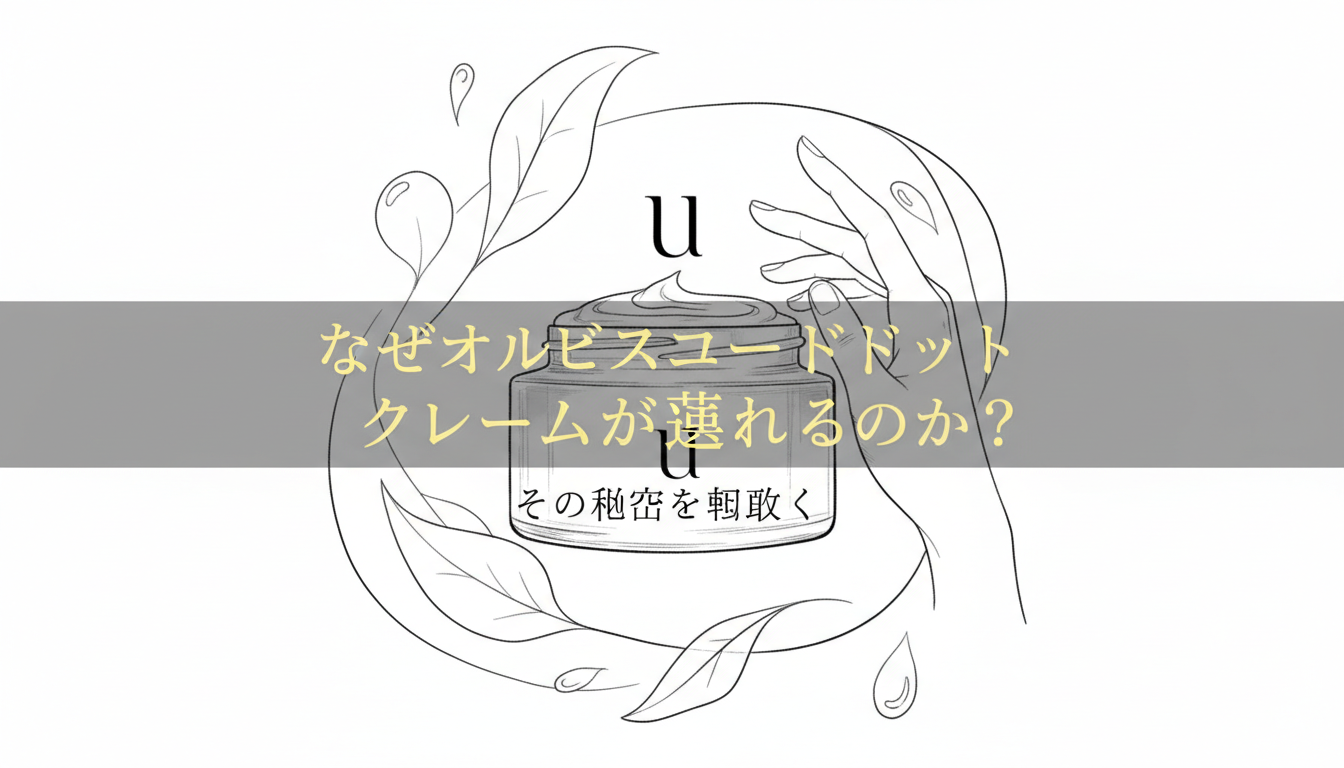 なぜオルビスユードット クリームが選ばれるのか?その理由を徹底解説
