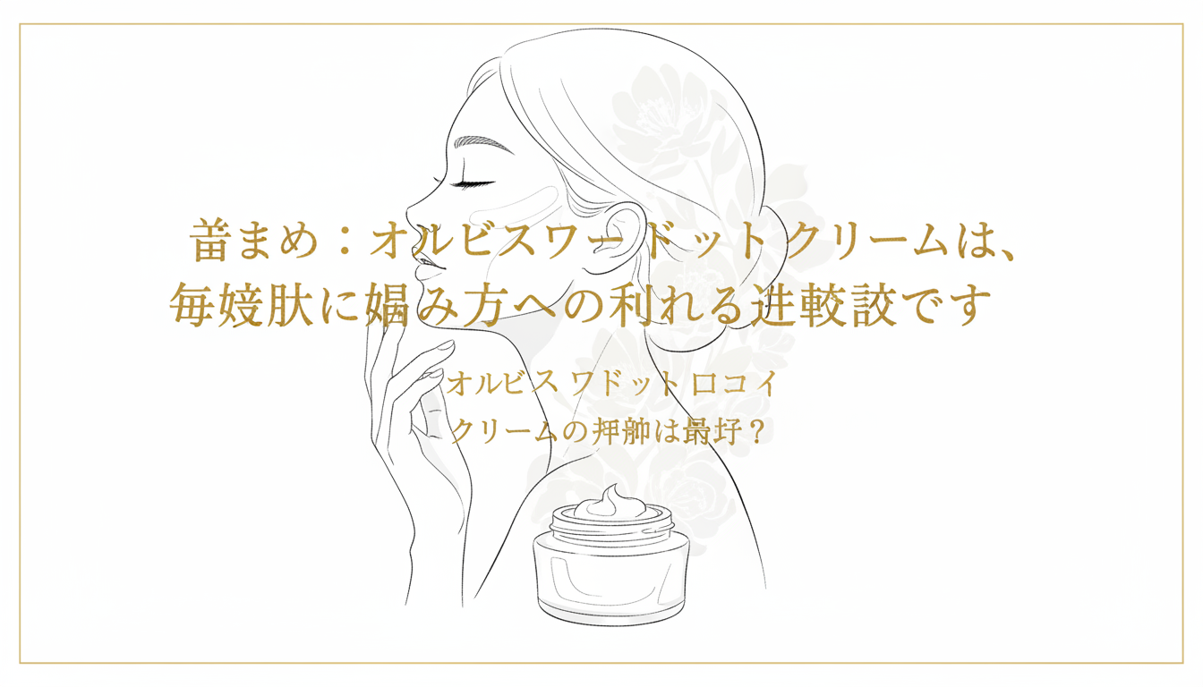 まとめ:オルビスユードット クリームは、年齢肌に悩む方への頼れる選択肢です