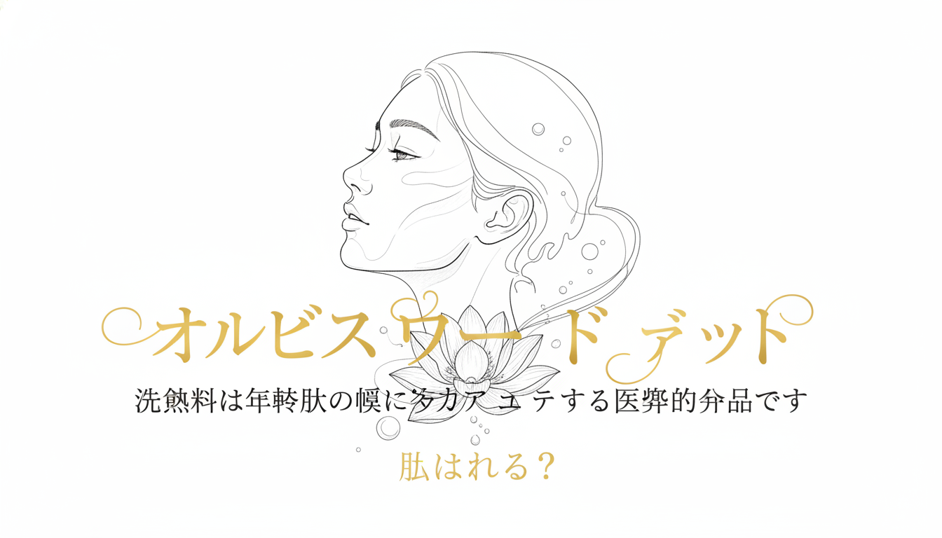 オルビスユードット 洗顔料は年齢肌の悩みに多角的にアプローチする医薬部外品です