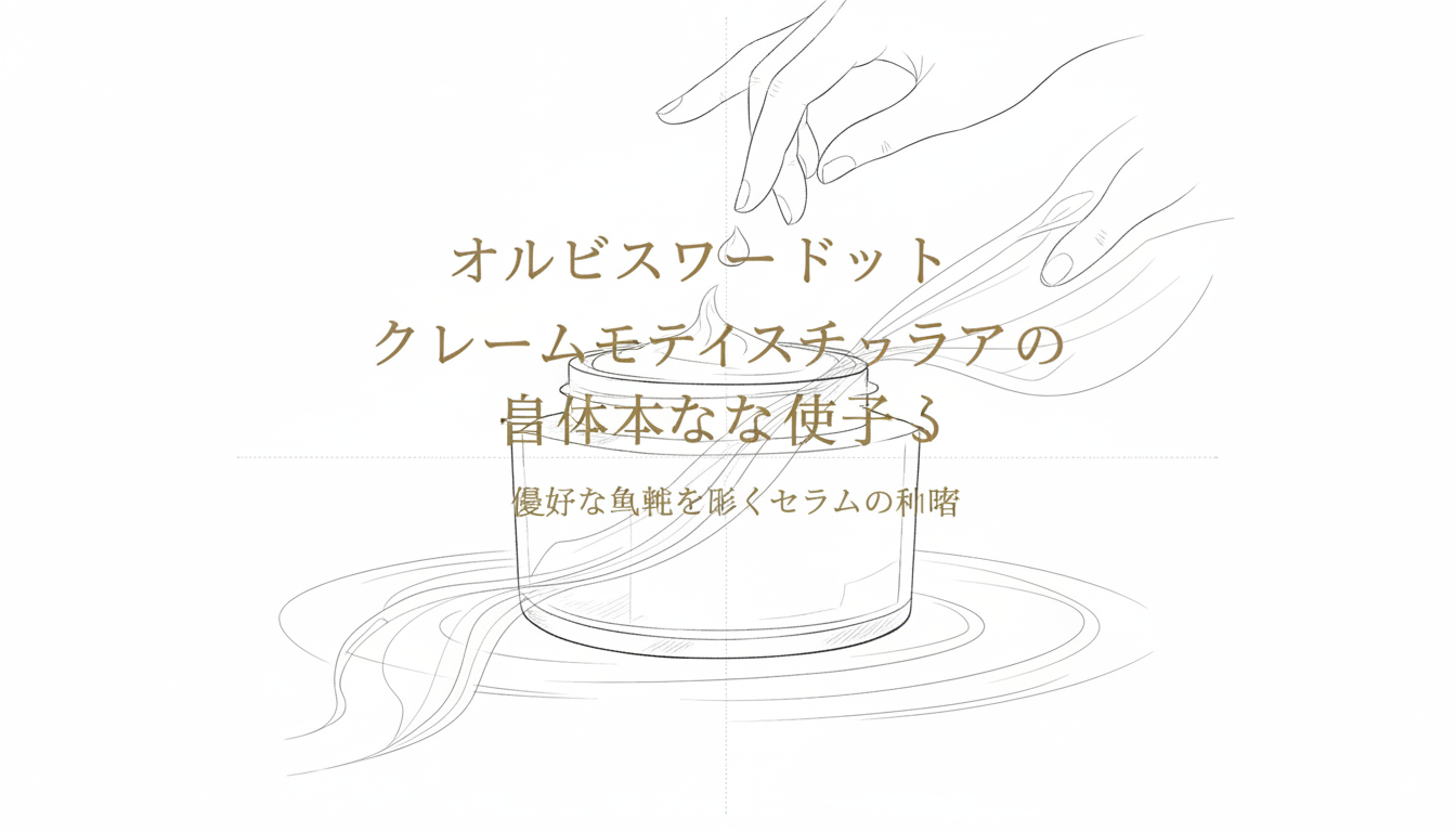 オルビスユードット クリームモイスチャライザーの基本的な使い方