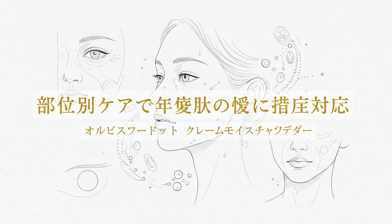 部位別ケアで年齢肌の悩みに徹底対応