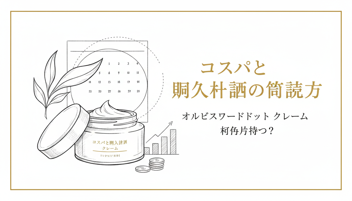 コスパと購入計画の考え方