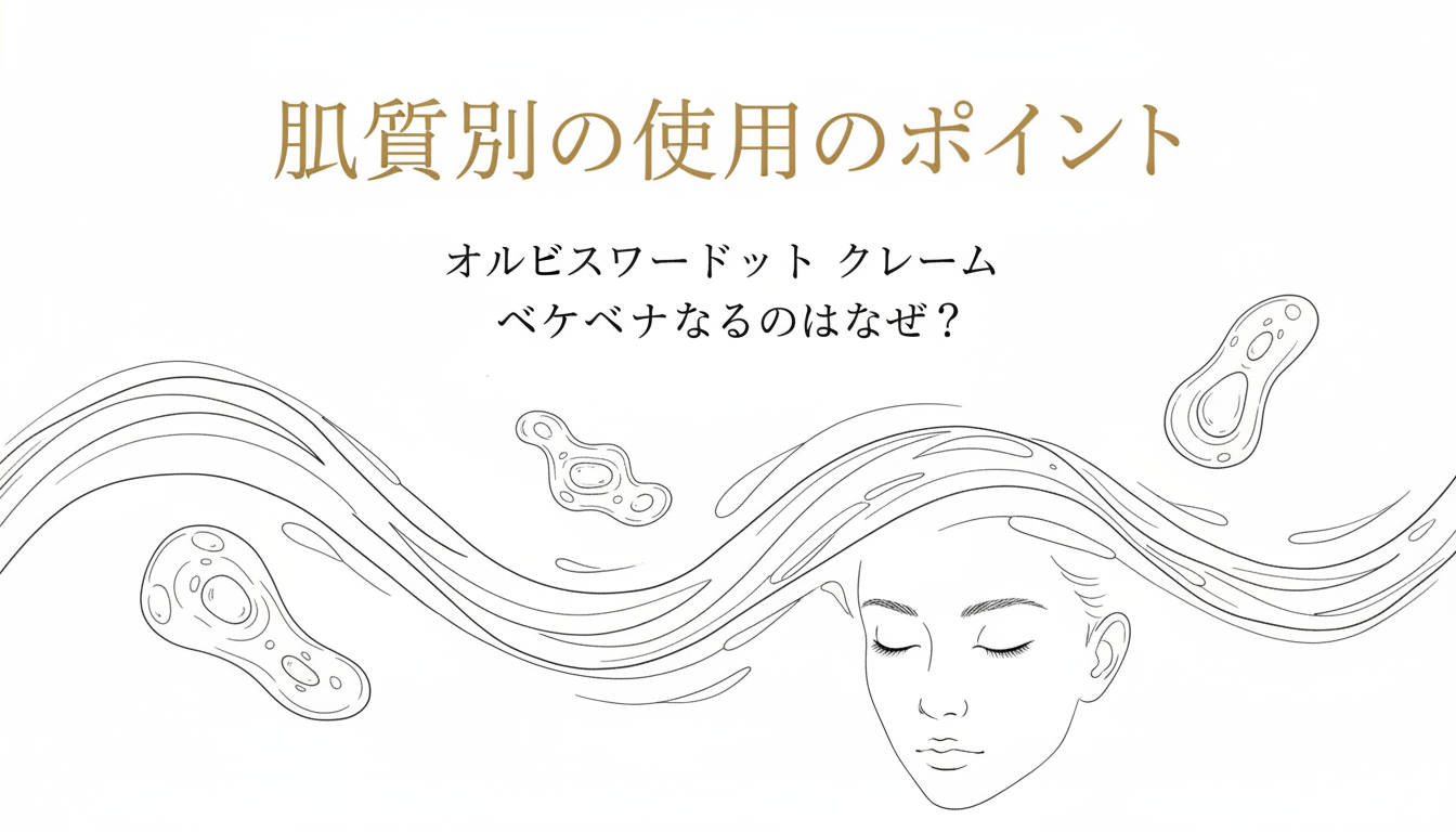 肌質別の使用のポイント