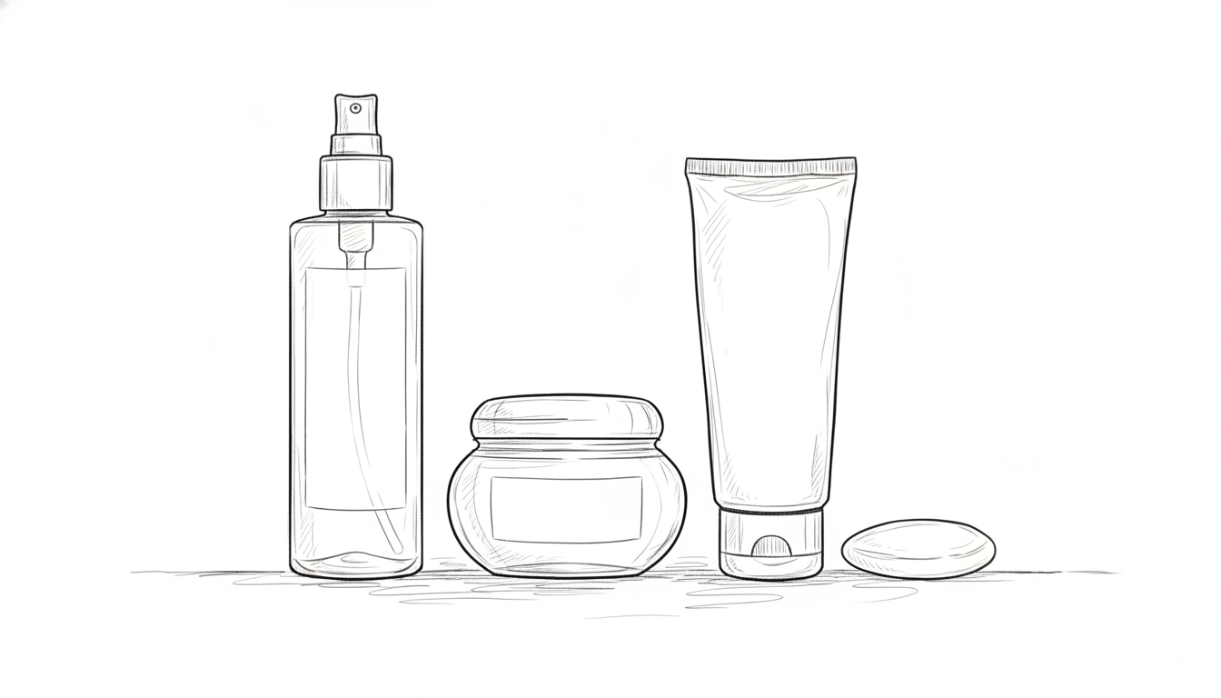 セットに含まれる3つの医薬部外品スキンケアと特別付属品