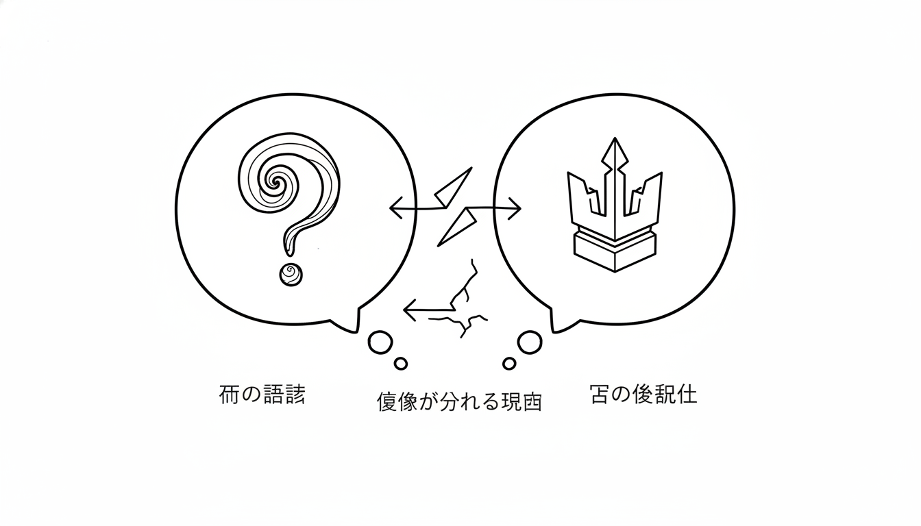 意味が分かれる理由は「元の語義」と「固有名詞化」にあります