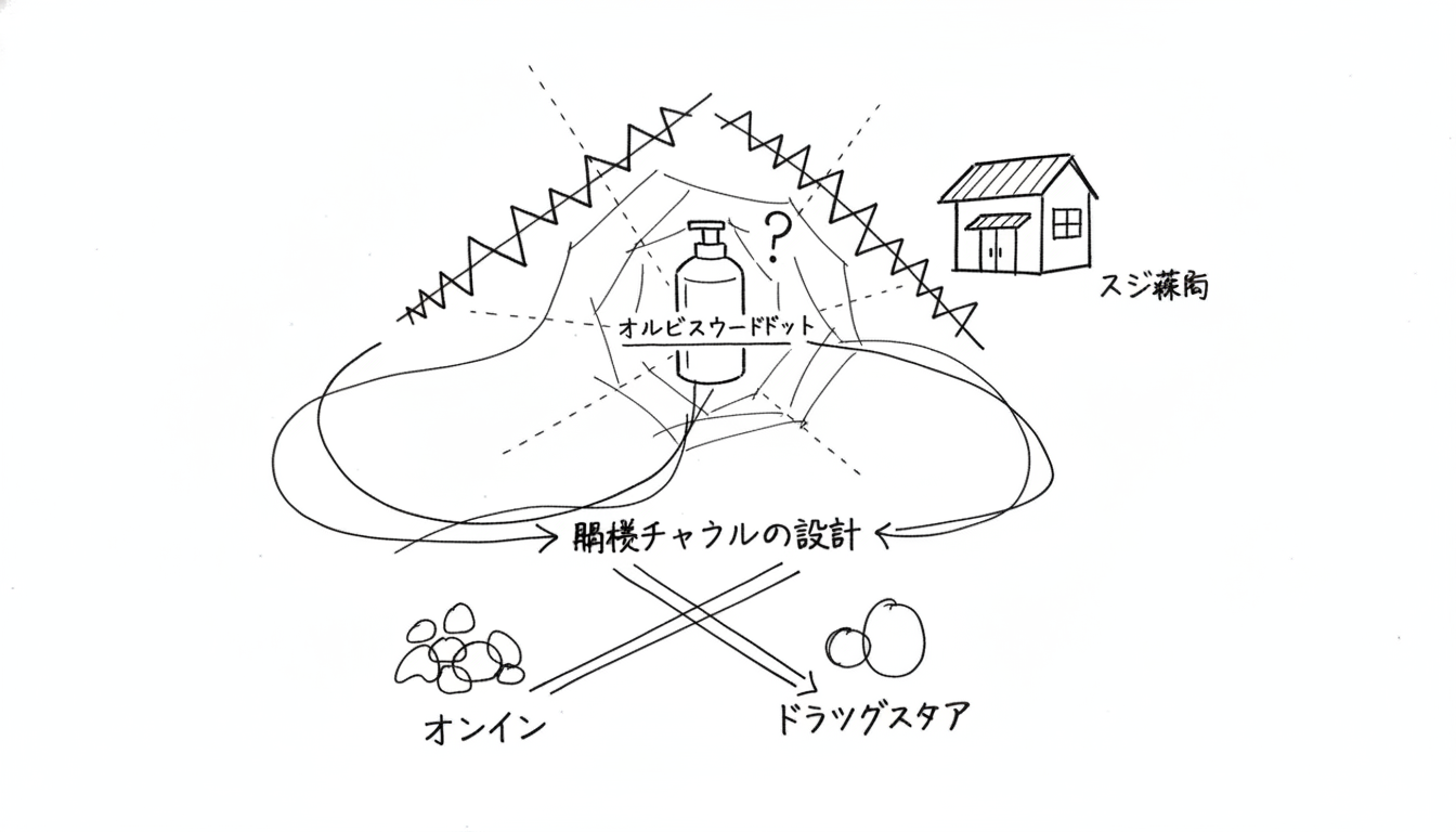 ドラッグストアで見つからない理由は「販売チャネルの設計」にあります