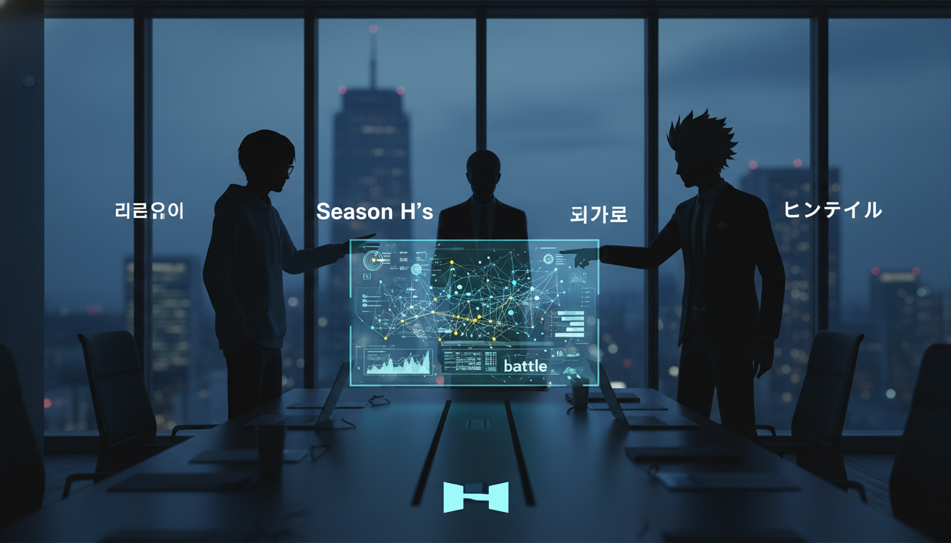 「ノンタイトル ひろゆき ヒカル」はSeason Hの経営バトルを指す言葉です