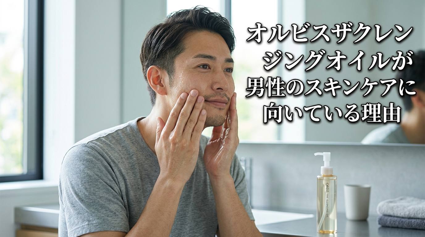 オルビスザクレンジングオイルが男性のスキンケアに向いている理由