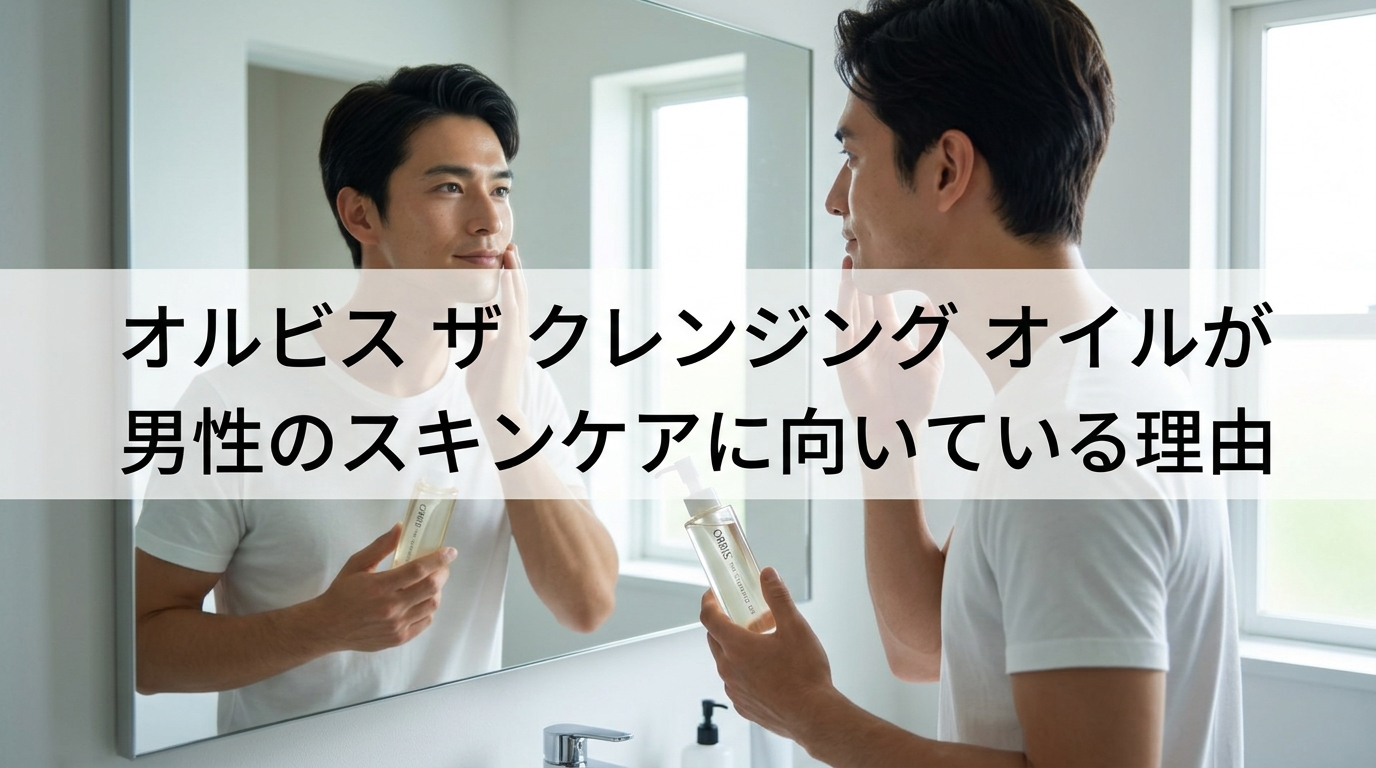 オルビス ザ クレンジング オイルが男性のスキンケアに向いている理由