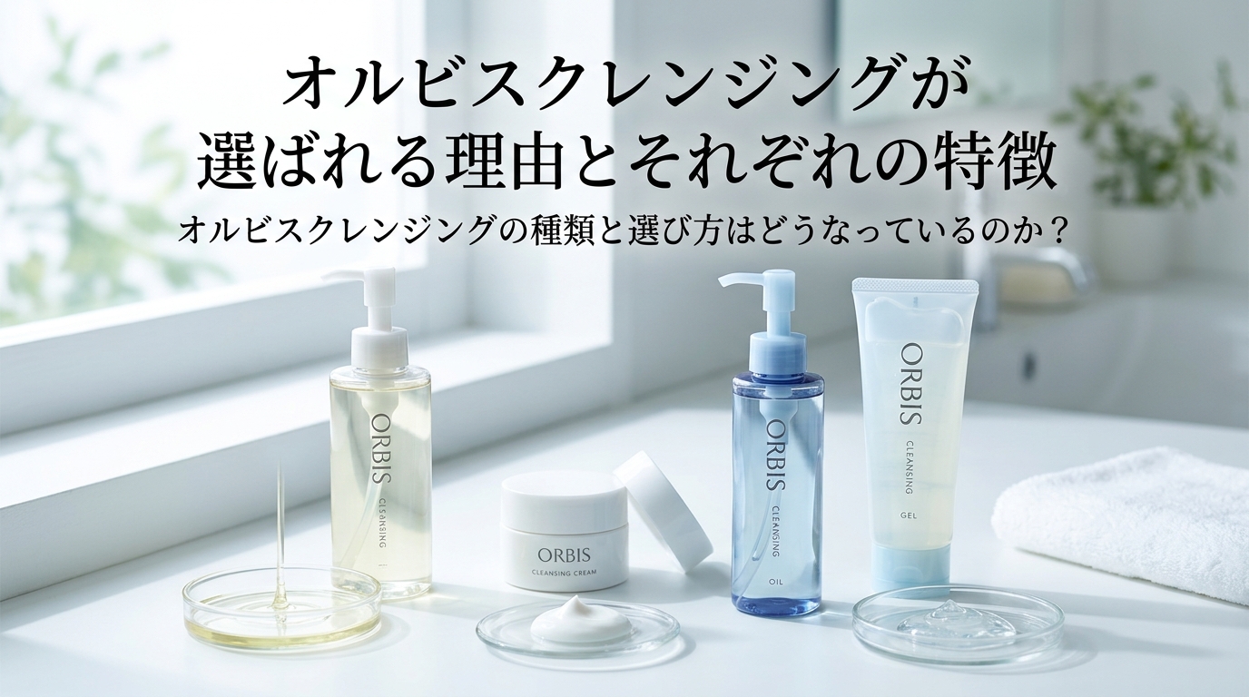 オルビスクレンジングが選ばれる理由とそれぞれの特徴
